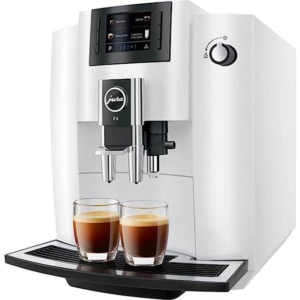 Jura E6 kaffemaskin 15438 (piano vit)