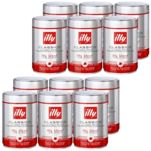 illy Espresso Classico malet kaffe 12 x 250 g
